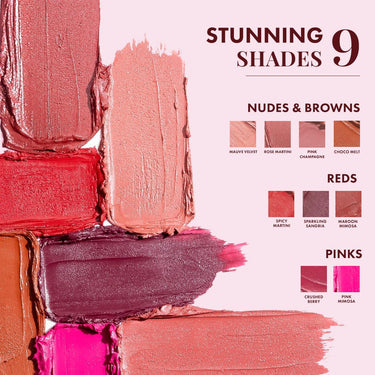 mCaffeine Shades Creamy Matte Kiss Bullet Lipstick | Moisturizing & Lightweight | Comfortable, Non-drying & Long Stay Lipstick | Infused with Cocoa Butter & Vitamin E | Lipstick | 3.5 g - Choco Melt